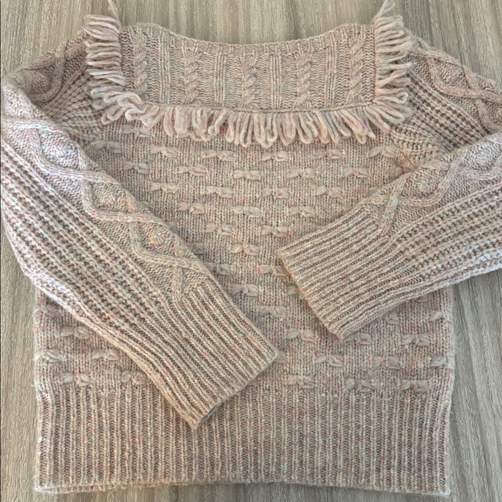 Love Shack Fancy Kingston Bow Sweater Pink Size Small - Picture 10 of 16